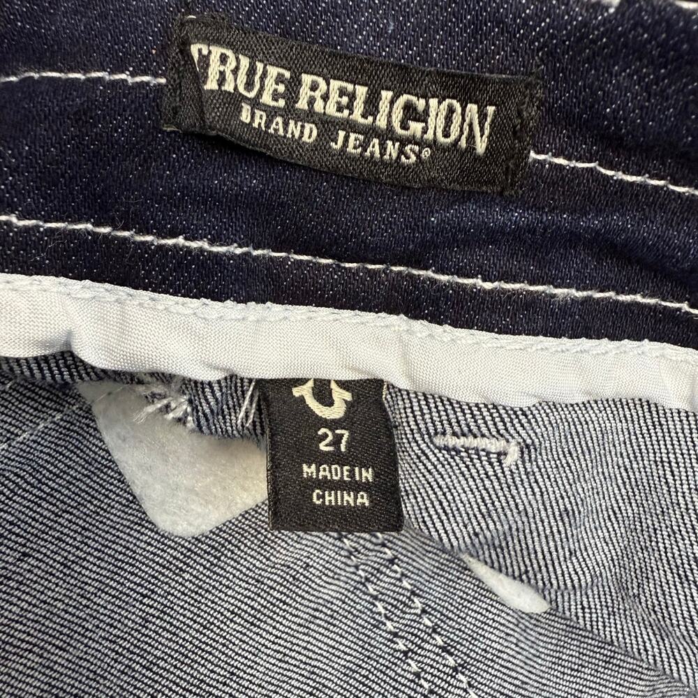True Religion Denim Cargo Maxi Skirt Women's 27 (4) Dark Blue Preppy Utility Y2K - Picture 4 of 13